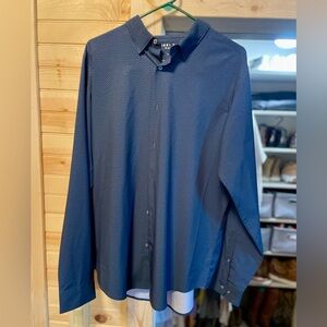 Perry Ellis Blue Casual Button Down Shirt